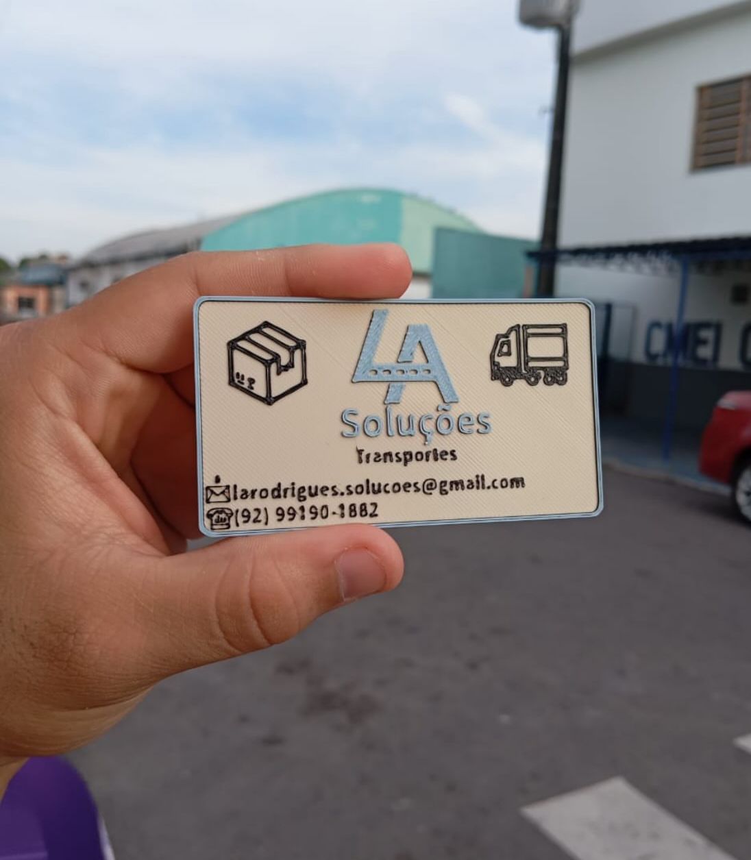 cartao visita la solucoes